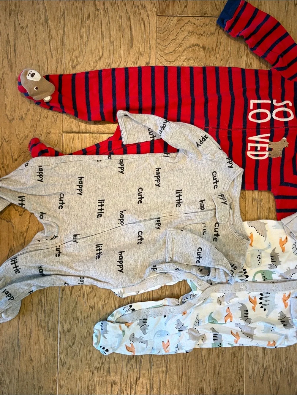 Baby Cotton Footed sleepers - quantity 22